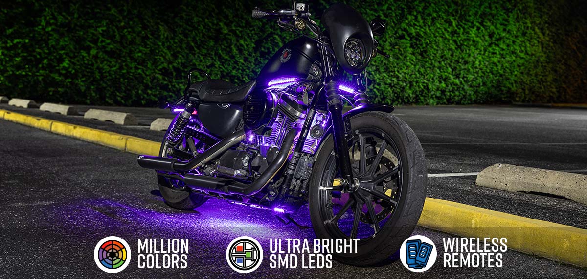 Advanced Million Color Harley Davidson Sportster Lighting Kit